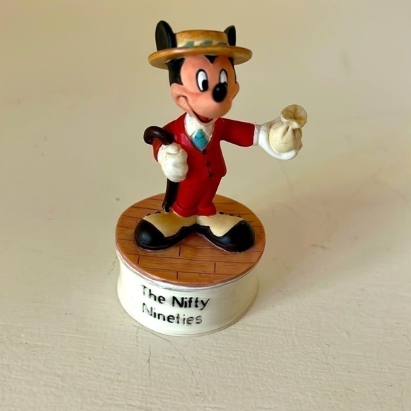 Lenox Disney THE NIFTY NINETIES Movie Star Mickey Thimble Series - Picture 1 of 7